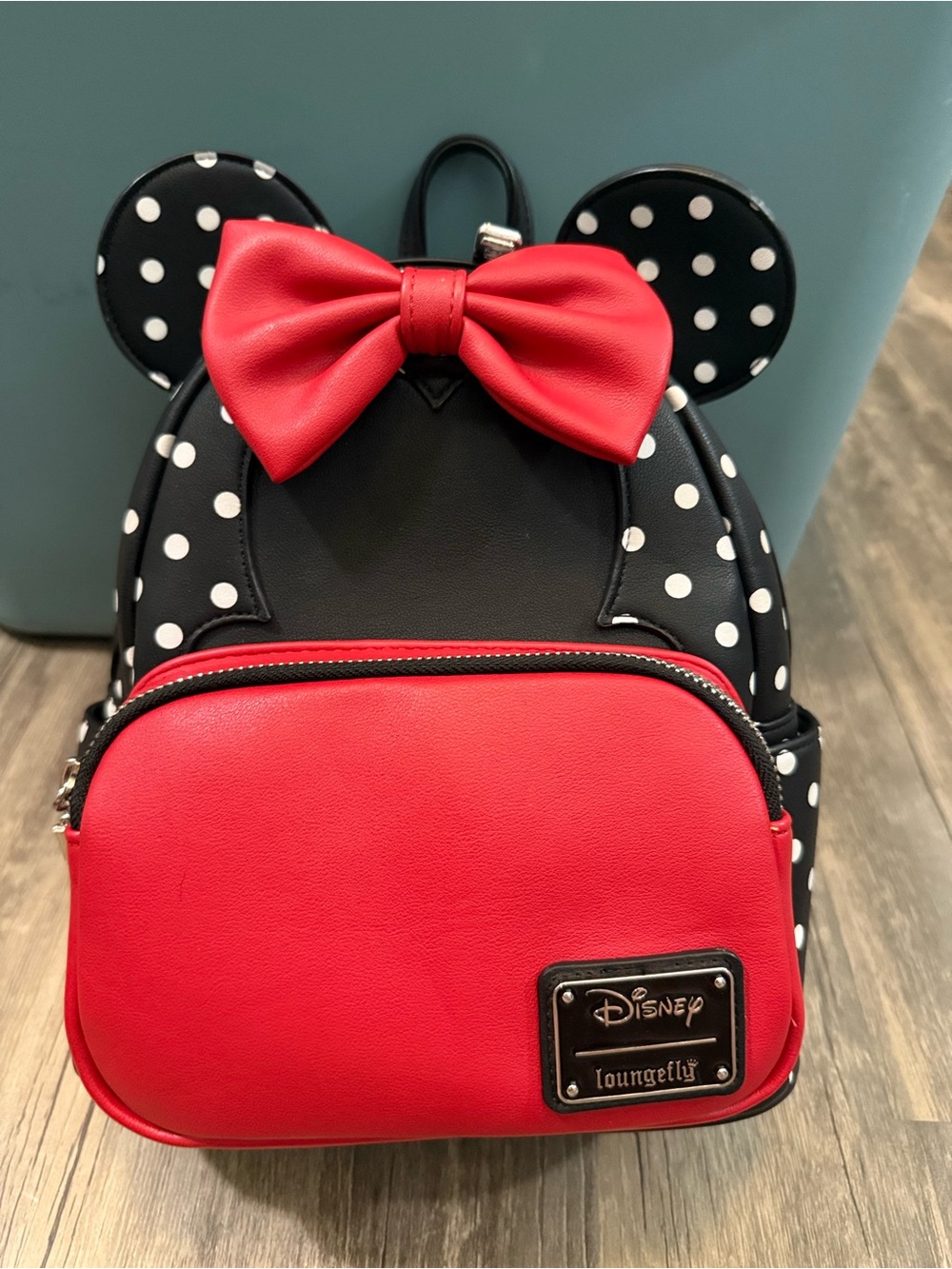Loungefly Polka Dot Minnie Mouse Backpack - Black & Red